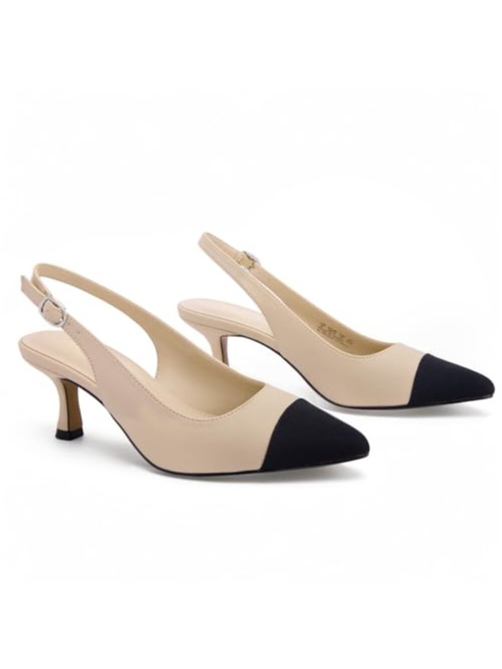 Women's Slingback Kitten Heels Pointed Toe Pumps Dress Shoes Party Wedding